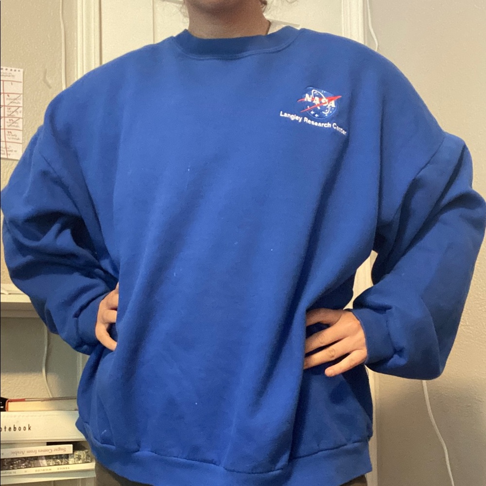 3XL blue NASA Langley sweatshirt